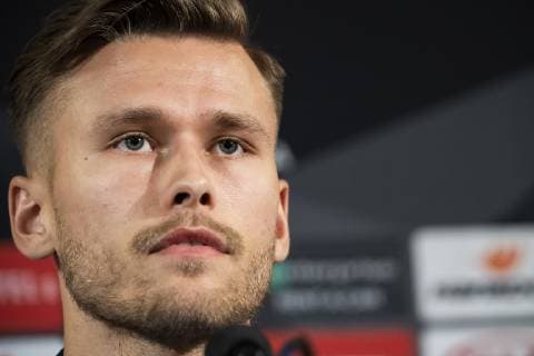 190213 Arnor Traustason of Malmö FF during a press conference PK Pressekonferenz ahead of the Europa League match between Malmö FF and Chelsea on February 13, 2019 in Malmö. Photo: Ludvig Thunman BILDBYRAN kod LT 35599 Copyright: LUDVIGxTHUNMAN BB190213LT008