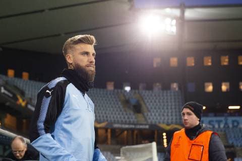 190213 Rasmus Bengtsson of Malmö FF during a training session ahead of the Europa League match between Malmö FF and Chelsea on February 13, 2019 in Malmö. Photo: Ludvig Thunman BILDBYRAN kod LT 35599 Copyright: LUDVIGxTHUNMAN BB190213LT025