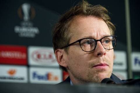 190213 Peter hlander, head of communication during a training session ahead of the Europa League match between Malmö FF and Chelsea on February 13, 2019 in Malmö. Photo: Ludvig Thunman BILDBYRN kod LT 35599 Copyright: LUDVIGxTHUNMAN BB190213LT060