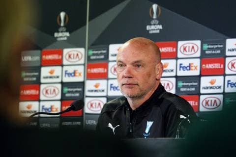 190213 Uwe Rösler, head coach of Malmö FF during a training session ahead of the Europa League match between Malmö FF and Chelsea on February 13, 2019 in Malmö. Photo: Ludvig Thunman BILDBYRN kod LT 35599 Copyright: LUDVIGxTHUNMAN BB190213LT061