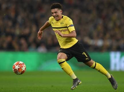 Tottenham Hotspur v Borussia Dortmund UEFA Champions League Jadon Sancho of Borussia Dortmund during the UEFA Champions League match at Wembley Stadium, London Content Not Available For UK Newspapers Copyright: xMartynxHaworthx FIL-12886-0176