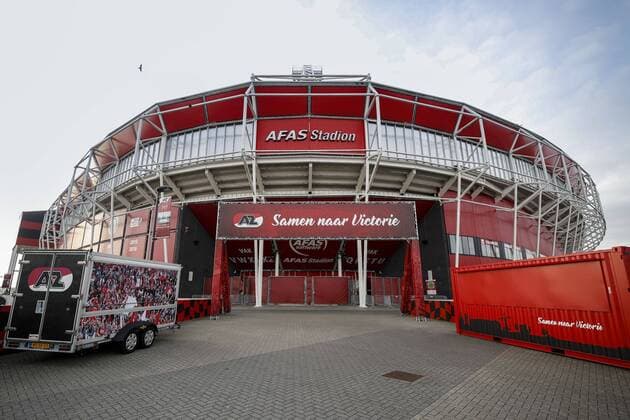 ALKMAAR , 16-02-2019 , AFAS Stadion , Dutch football , Eredivisie , season 2018 2019. Afas stadium before the match AZ vs VVV AZ - VVV  x2827330x