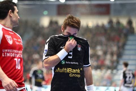 Stefan Schroeder (Hamburg) ist enttaeuscht TuS Ferndorf - Handball Verein Hamburg, Handball, 2. Liga, 16.02.2019 TuS Ferndorf - Handball Sport Verein Hamburg, Handball, 2. Liga, 16.02.2019 Gummersbach Copyright: xEIBNER RenexWeissx EP_RWS