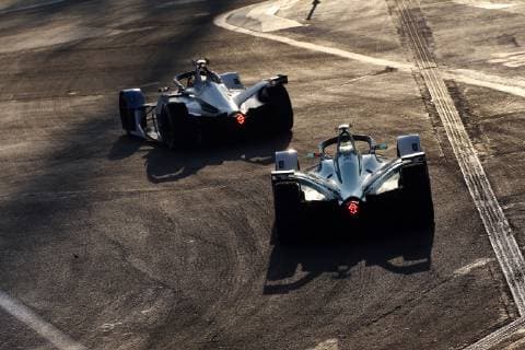 Antonio Felix da Costa (PRT) im BMW iFE.18 27 und Lucas di Grassi (BRA) im Audi e-tron FE05, Freies Training zum Formel E Grand Prix Mexiko City, 16.02.2019