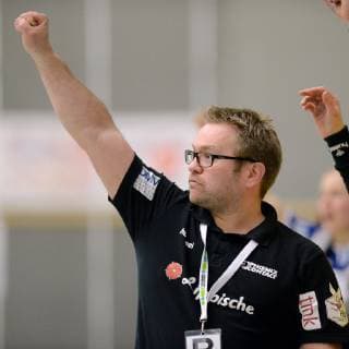 Jubel bei Steffen Birkner (Trainer HSG Blomberg-Lippe) ,GER, HSG Bad Wildungen Vipers - HSG Blomberg-Lippe, Handball, 1. Bundesliga Frauen, 16.02.2019, GER, HSG Bad Wildungen Vipers - HSG Blomberg-Lippe, Handball, 1. Liga Frauen, 16.02.2019 Bad Wildungen Copyright: xEIBNER RolandxSippelx EP_RSL