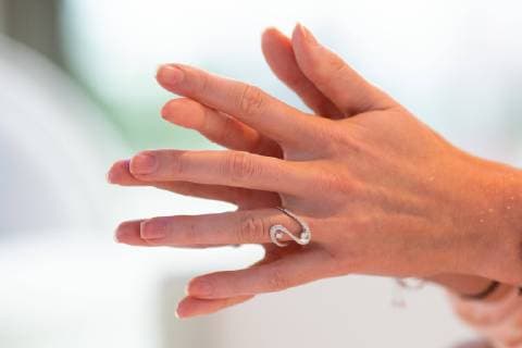 Haende von Petra Kvitova mit Ring am Finger, Schmuck, Copyright: xJuergenxHasenkopfx