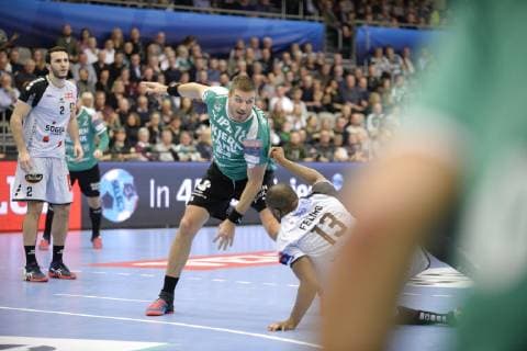 Handball, CL, Skjern Haandbold - HBC Nantes Skjern Haandbold moeder HBC Nantes i Champions League gruppekampen i herrehaandbold i Skjern Bank Arena i Skjern, soendag den 17. februar 2019. , Skjern Denmark Copyright: MadsxDalegaardx cop106 spdk20190217-165847-L