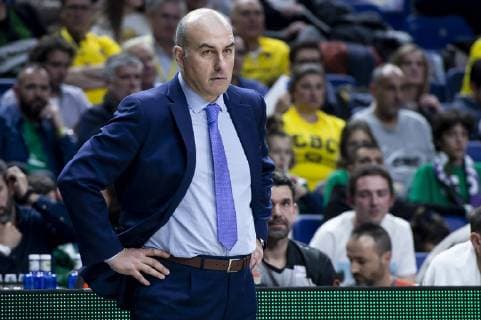 February 14, 2019 - Barcelona, Catalonia, Spain - Coach Jaume Ponsarnau of Valencia Basket during King s Cup Quarter Finals match between Valencia Basket and FC Barcelona Barca Lassa at Wizink Center in Madrid, Spain. February 14, 2019. (COOLMEDIA BorjaB.Hojas) Barcelona Lassa v Valencia - Quarter Finals Kings Cup 2019  - ZUMAn230 20190214_zaa_n230_1442 Copyright: xBorjab.Hojasx