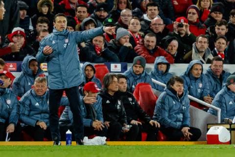England, Liverpool 19.02.2019, UEFA Champions League - 2018 19 Season, Round of 16, First leg, Liverpool FC - FC Bayern Muenchen, Cheftrainer Niko Kovac (FCB) gestikuliert, gestik ( DeFodi048