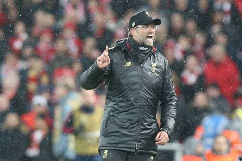Chef-Trainer Juergen Klopp (Liverpool FC), Liverpool FC vs. FC Bayern Muenchen, Fussball, Champions League, Achtelfinale, 19.02.2019 Liverpool Liverpool England