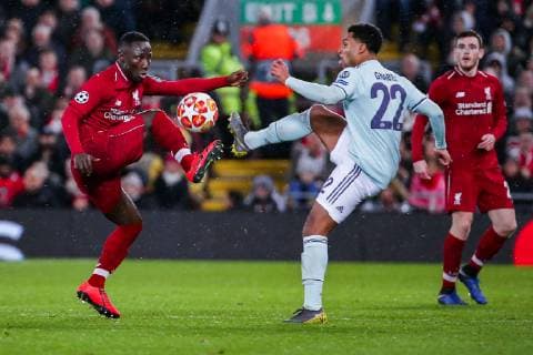 v. li. im Zweikampf ÊNaby Keita (FC Liverpool) und Serge Gnabry (FC Bayern Muenchen) GER, UEFA Champions League, Achtelfinale, FC Liverpool - FC Bayern Muenchen, 19.02.2019 Liverpool Copyright: xTomxWellerx xEibner-Pressefotox EP_twr