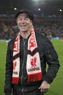 19.02.2019, Fussball UEFA Champions League 2018 2019, Achtelfinale, FC Liverpool - FC Bayern München, Anfield Stadium in Liverpool (England), Rocksänger und Liverpool-Fan Campino von den Toten Hosen beim SKY Interview.