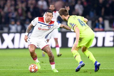 11 MEMPHIS DEPAY (OL) FOOTBALL : Lyon vs Barcelone - Ligue des Champions - 19 02 2019 FEP Panoramic 