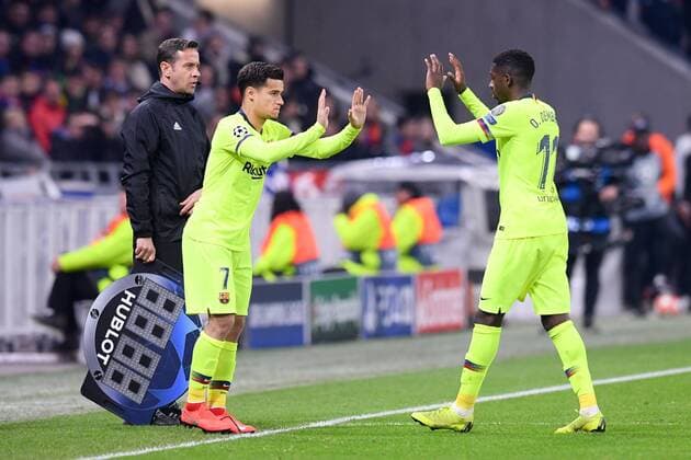 07 PHILIPPE COUTINHO (BAR) - REMPLACEMENT - FAIR PLAY FOOTBALL : Lyon vs Barcelone - Ligue des Champions - 19 02 2019 FEP Panoramic 
