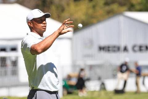 February 19, 2019 - EUM20190219DEP08.JPG.CIUDAD DE MEXICO Tenis-WGC-Mexico.- 19 de febrero 2019.- El golfista estadounidense Tiger Woods llego al Club Chapultepec con todo el esplendor esperado. La maxima estrella que presenta el WGC Mexico Championship conocio el campo en el que jugara de jueves a domingo. Foto: Agencia EL UNIVERSALIrvin OlivaresRCC. Latin News: February 19, 2019 Copyright: xElxUniversalx