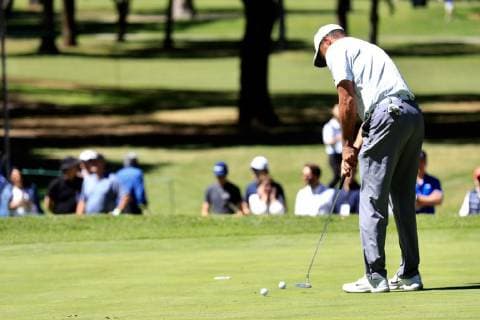 February 19, 2019 - EUM20190219DEP09.JPG.CIUDAD DE MEXICO Tenis-WGC-Mexico.- 19 de febrero 2019.- El golfista estadounidense Tiger Woods llego al Club Chapultepec con todo el esplendor esperado. La maxima estrella que presenta el WGC Mexico Championship conocio el campo en el que jugara de jueves a domingo. Foto: Agencia EL UNIVERSALIrvin OlivaresRCC. Latin News: February 19, 2019 Copyright: xElxUniversalx