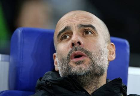 20.02.2019, Fussball UEFA Champions League 2018 2019, Achtelfinale, FC Schalke 04 - Manchester City, in der VELTINS-Arena Gelsenkirchen. Trainer Pep Guardiola (Manchester City)