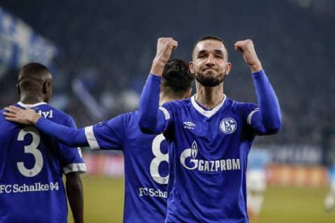 Sport Themen der Woche KW08 Sport Bilder des Tages 20.02.2019, Fussball, Saison 2018 2019, Champions League, Achtelfinale - FC Schalke 04 - Manchester City Nabil BENTALEB (FC Schalke 04) Gelsenkirchen Veltins Arena Deutschland