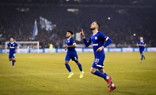 Gelsenkirchen, 20.02.2019 Torjubel: Nabil Bentaleb (S04) FC Schalke 04 - Manchester City