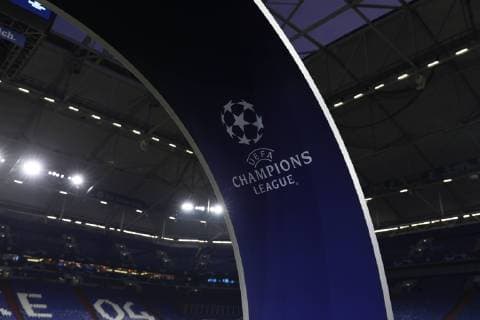 20.02.2019, Fussball, Saison 2018 2019, Champions League, Achtelfinale - FC Schalke 04 - Manchester City Veltins Arena mit Flutlicht Gelsenkirchen Veltins Arena Deutschland