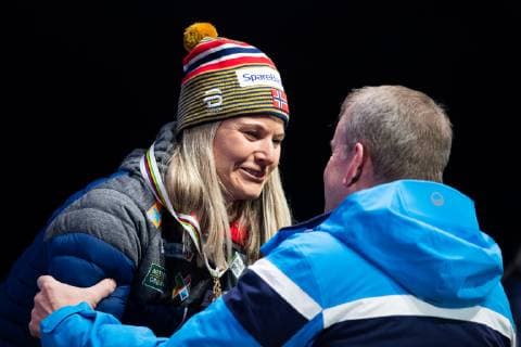 Nordische Ski WM in Seefeld, Langlauf Sprint Damen, Siegerehrung 190222 Bronze medalist Mari Eide of Norway at the medal ceremony for womenÂ s cross-country skiing sprint during the FIS Nordic World Ski Championships on February 22, 2019 in Seefeld in Tirol. Photo: Joel Marklund BILDBYRAN kod JM 87883 Copyright: JOELxMARKLUND BB190222JM124