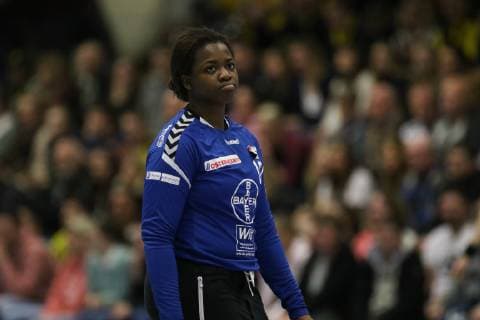 Vaneesa Fehr ( Leverkusen ) schaut enttäuscht, Handball - 1.Bundesliga Frauen Handball - Borussia Dortmund vs. Bayer 04 Leverkusen, Herdecke , Sporthalle Bleichstein, 22.02.2019 , Herdecke Sporthalle Bleichstein NRW Deutschland