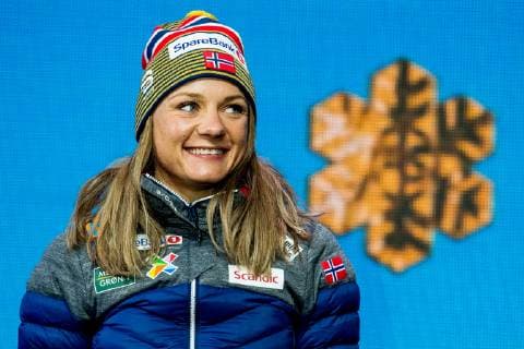 190222 Gold medalist Maiken Caspersen Falla of Norway at the medal ceremony for women s cross-country skiing sprint during the FIS Nordic World Ski Championships on February 22, 2019 in Seefeld in Tirol. Photo: Vegard Wivestad Gr¿tt BILDBYRN kod VG 170289 Copyright: VEGARDxWIVESTADxGR¯TT BB190222ZN035