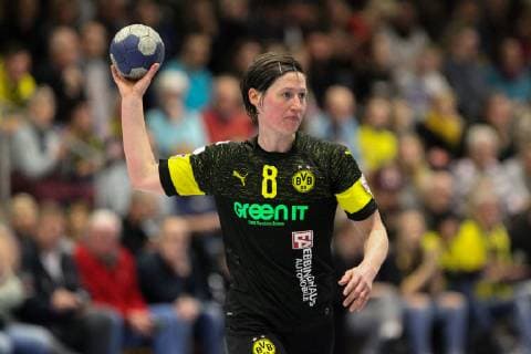 Anne Müller ( Dortmund ), Handball - 1.Bundesliga Frauen Handball - Borussia Dortmund vs. Bayer 04 Leverkusen, Herdecke , Sporthalle Bleichstein, 22.02.2019 , Herdecke Sporthalle Bleichstein NRW Deutschland