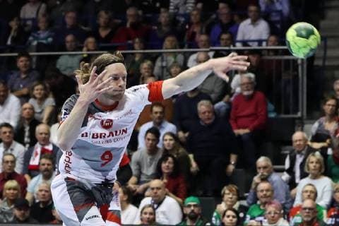 Tobias Reichmann (MT Melsungen) - Handball Bundesliga Saison 2018-2019 Punktspiel SC Magdeburg vs. MT Melsungen in der GETEC Arena in Magdeburg - Einzelbild,Aktion,Deutschland, Handball, Mann, Maenner,10.02.2019