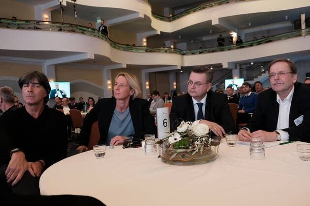 24.02.2019, xkhx Kassel Der Deutsche Fußball-Bund will mit dem 3. Amateurfußballkongress seine Basis stärken Fußball-Bundestrainer Joachim Löw Bundestrainerin Martina Voss-Tecklenburg DFB-Präsident Reinhard Grindel Dr. Rainer Koch. 1. Vizepräsident