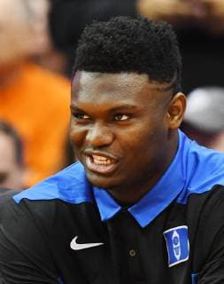 February 23, 2019: Duke Blue Devils freshman forward Zion Williamson (1) looks on as the Duke Blue Devils defeated the Syracuse Orange 75-65 for an ACC win at the Carrier Dome in Syracuse, NY. CSM NCAA College League USA Basketball 2019: Duke vs Syracuse FEB 23 - ZUMAc04_ 20190223_zaf_c04_470 Copyright: xAlanxSchwartzx