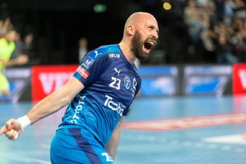 KAVTICNIK Vid Right Back HANDBALL : Montpellier vs FC Barcelone - Ligue des Champions - 24 02 2019 Panoramic 