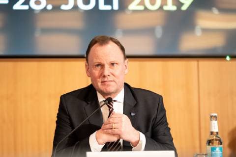 Auftakt-Pressekonferenz zu den Tennis Hamburg Open 2019 - DTB Deutscher Tennisbund, MatchMaker Sports GmbH und Senat geben Ausblick auf das kommende Turnier Tennisturnier am Rothenbaum - Rotherbaum - Sportsenator Andy Grote - Portrait Portrait Auftakt-Pressekonferenz zu den Tennis Hamburg Open 2019 - DTB Deutscher Tennisbund, MatchMaker Sports GmbH und Senat geben Ausblick auf das kommende Turnier Tennisturnier am Rothenbaum - Rotherbaum, Hamburg Hamburg Deutschland Rathaus