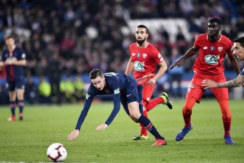 23 JULIAN DRAXLER (PSG) - FAUTE - CHUTE FOOTBALL : Paris SG vs Dijon - Coupe de France - 26 02 2019 AnthonyBIBARD FEP Panoramic 