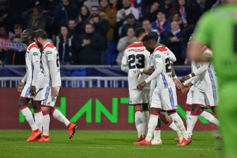 Joie de Jason denayer et des ses coequipiers (lyon) FOOTBALL : Lyon vs Caen - 1 4 finale de Coupe de France - 27 02 2019 FredericChambert Panoramic 