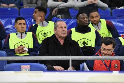 Rolland Courbis (conseille entraineur caen) FOOTBALL : Lyon vs Caen - 1 4 finale de Coupe de France - 27 02 2019 FredericChambert Panoramic 