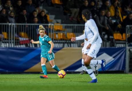 Fußball, Damen, Frankreich - Deutschland Svenja Huth ( Allemagne ) FOOTBALL : France vs Allemagne - Feminine - Laval - 28 02 2019 FedericoPestellini Panoramic 