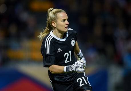 Fußball, Damen, Frankreich - Deutschland Merle Fromhs ( Allemagne ) FOOTBALL : France vs Allemagne - Feminine - Laval - 28 02 2019 FedericoPestellini Panoramic 