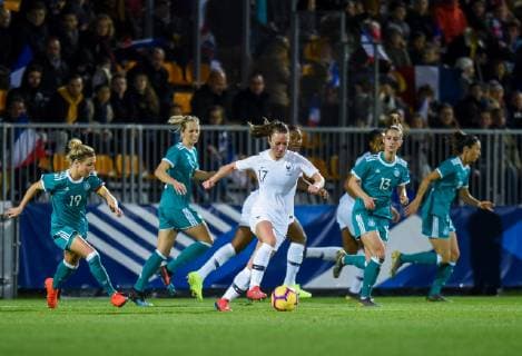 Gaetane Thiney ( France ) FOOTBALL : France vs Allemagne - Feminine - Laval - 28 02 2019 FedericoPestellini Panoramic 
