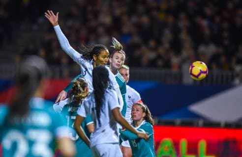 Wendie Renard ( France ) FOOTBALL : France vs Allemagne - Feminine - Laval - 28 02 2019 FedericoPestellini Panoramic 