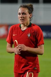 Jubel bei Portugal nach dem Sieg gegen Schweden, ANA LEITE (Portugal) Albufeira, Portugal, 01.03.2019, Fussball, Frauenfussball, Portugal - Schweden,
