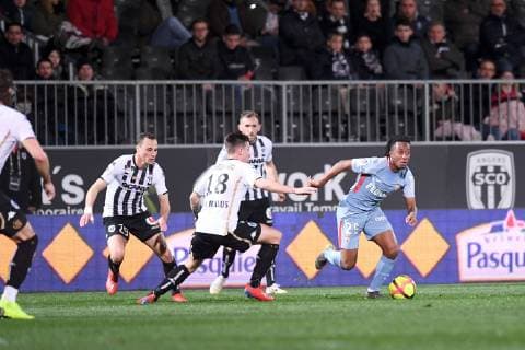 29 GELSON MARTINS (MONA) - 29 VINCENT MANCEAU (SCO) FOOTBALL : Angers vs Monaco - Ligue 1 Conforama - 02 03 2019 FEP Panoramic 