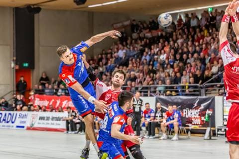 Rene Zobel (HBW) TUS Ferndorf - HBW Balingen, Handball 2.Liga, 02.03.2019 Ferndorf Copyright: xEIBNER Burbachx EP_BURBACH