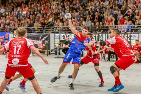 Juan de la Pena (HBW) am Kreis TUS Ferndorf - HBW Balingen, Handball 2.Liga, 02.03.2019 Ferndorf Copyright: xEIBNER Burbachx EP_BURBACH