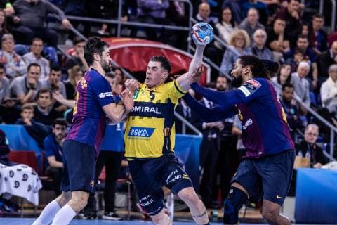 March 2, 2019 - Barcelona, Barcelona, Spain - Vladan Lipovina, 5 of Rhein-Neckar LoÂ¶wen during the VELUX EHF Champions League match between FC Barcelona Barca Lassa and Rhein-Neckar LoÂ¶wenat Palau Blaugrana, in Barcelona, Spain. March 02, 2019. Handball: VELUX EHF Champions League - FC Barcelona Lassa v Rhein-Neckar Löwen - ZUMAa181 20190302_zaa_a181_149 Copyright: xAFP7x