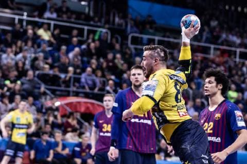 March 2, 2019 - Barcelona, Barcelona, Spain - Jannik Kohlbacher, 80 of Rhein-Neckar LoÂ¶wen during the VELUX EHF Champions League match between FC Barcelona Barca Lassa and Rhein-Neckar LoÂ¶wenat Palau Blaugrana, in Barcelona, Spain. March 02, 2019. Handball: VELUX EHF Champions League - FC Barcelona Lassa v Rhein-Neckar Löwen - ZUMAa181 20190302_zaa_a181_138 Copyright: xAFP7x