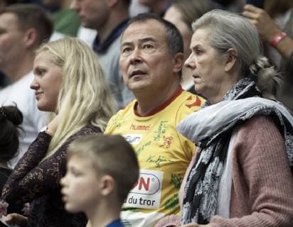 Odense: EHF Cup herrehaandbold: GOG - THW Kiel. Arena Fyn i Odense, den 3. Marts 2019 kampen ender 22-26. Formand for GOG Hemming Van. Foto: Robert Wengler , Odense Denmark
