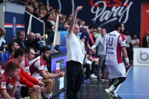 Evgeny Budko (Zaporozhye) HANDBALL : VELUX EHF Champions League - 14eme journee - Paris Saint-Germain HB vs HC Motor Zaporozhye - 03 03 2019 KevinDomas Panoramic 