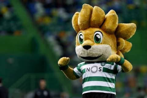 Sporting x Portimonense LISBOA, LI - 03.03.2019: SPORTING X PORTIMONENSE - Sporting mascot during the match between Sporting and Portimonense held at Estádio José Alvalade in Lisbon, Portugal. The match is valid for the 24th round of the Portuguese Championship. (Photo: Marco Galvão Fotoarena) x1691608x  MarcoxGalvão
