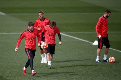March 4, 2019 - Valdevebas, MADRID, SPAIN - Luca Zidane of Real Madrid during the Real Madrid s training season one day before of UEFA Champions League football match between Real Madrid and Ajax, at Ciudad Deportiva Valdebebas, Madrid, Spain. March 4, 2019. Soccer: Champions League - Real Madrid training day - ZUMAa181 20190304_zaa_a181_019 Copyright: xAFP7x